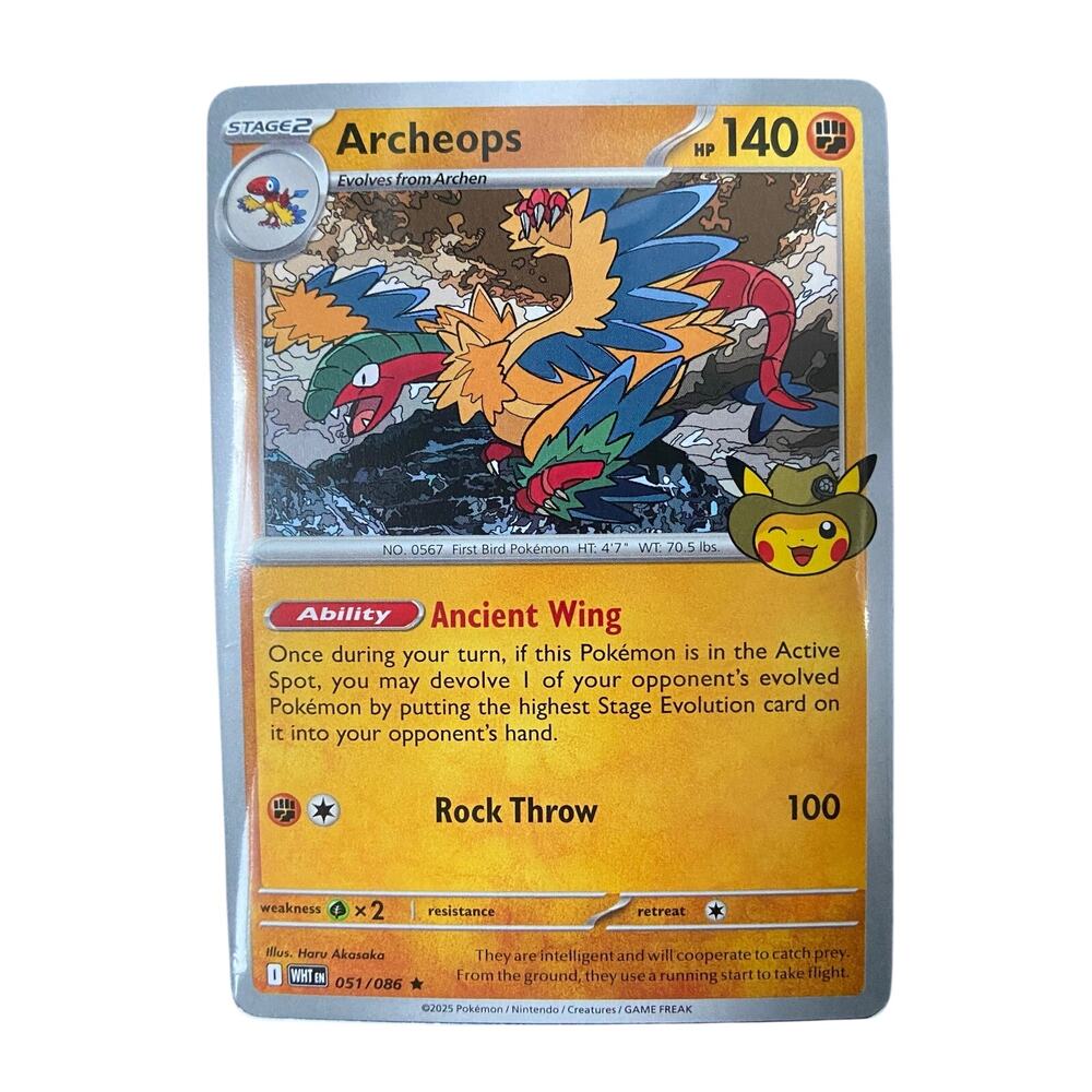 Pokemon Archeops Field Museum Exclusive Promotional Card Sealed